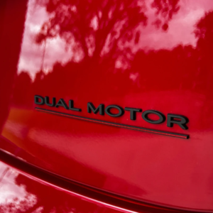 Alternative view of Dual Motor Emblem