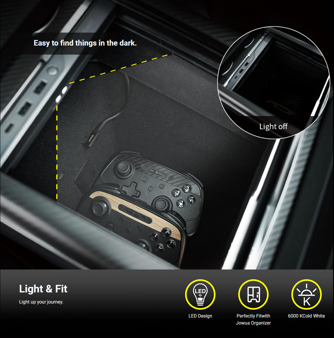 Jowua - Mini LED Hub Bar V2 - Model S/X 2021+ - Bild 5