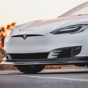Alternative view of MaierEV Front spoiler - Blank kolfiber - Model S