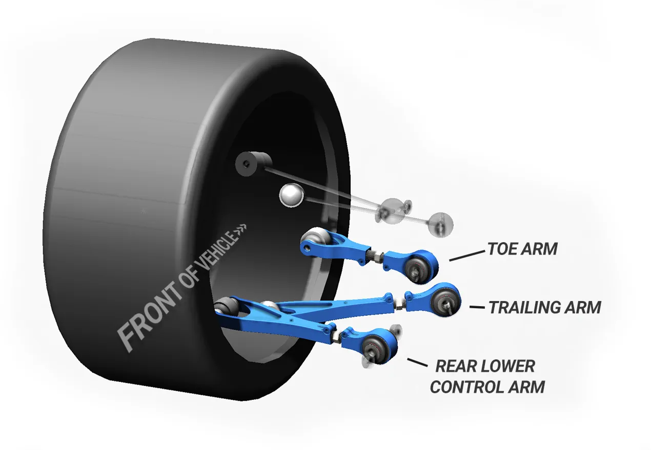 MPP Adjustable Rear Lower Control Arms - Model S 2021+ - Bild 2
