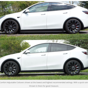 Alternative view of MPP Model Y Comfort Adjustable Coilovers