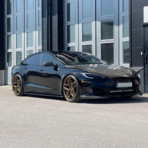 Alternative view of N2itive RSX-3 lowering links - Tesla Model S / X 2012 - 2020
