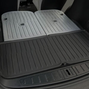 Alternative view of Stolsskydd Bakre Raden TPE - Model X 6 säten - 2021+