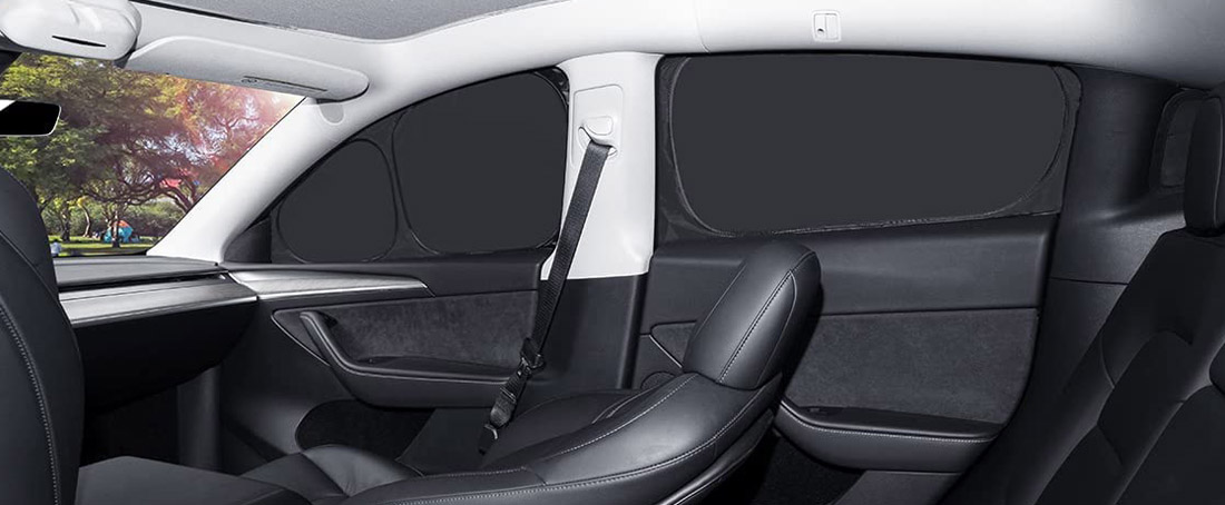 Insynsskydd / solskydd Premium - 8 delar - Model Y - Bild 2