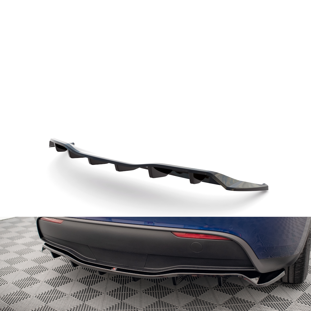 Maxton Design Rear Splitter (with vertical bars) Tesla Model Y